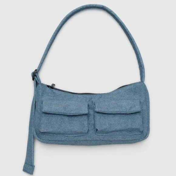 NWT Baggu Cargo Shoulder Bag - Digital Denim - Picture 7 of 9